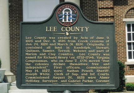 Lee County Sign